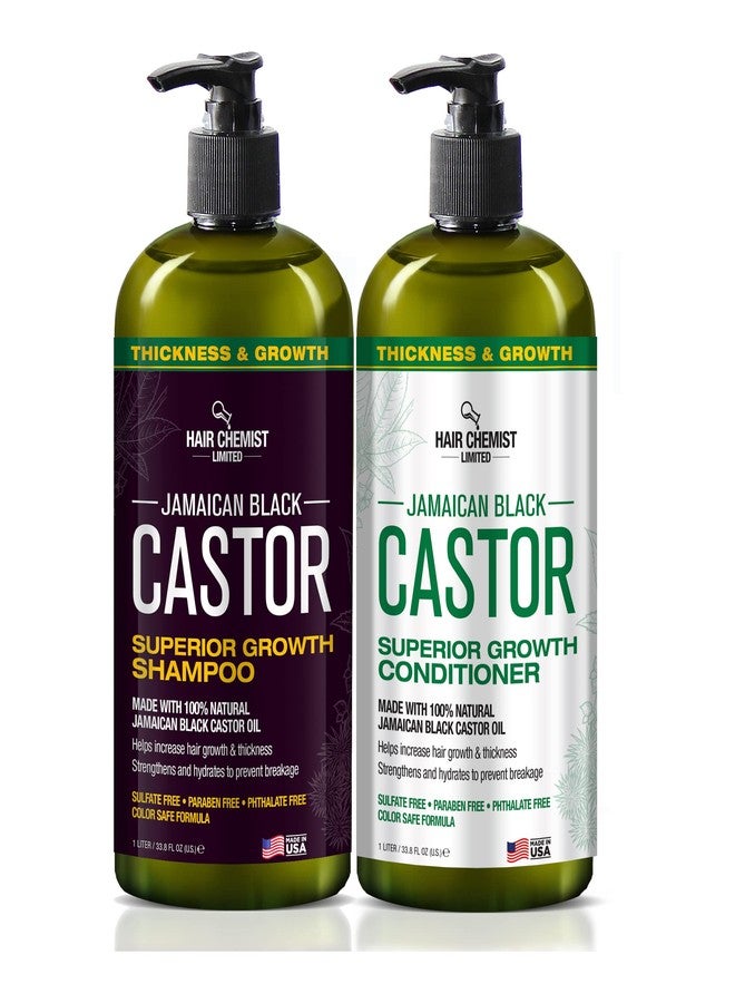 Hair Chemist 2-PC Shampoo & Conditioner Gift Box - Jamaican Black Castor Oil for Hair Growth & Thickness - Sulfate Free, Paraben Free & Phthalate Free - 33.8 oz Each - Made in USA - Image 3