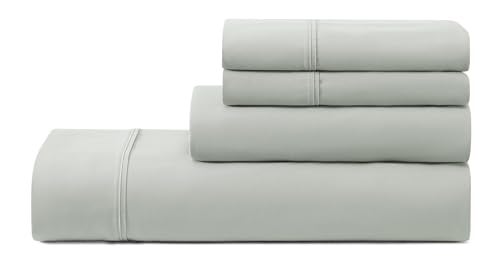 UGG Queen Sheet Set 4-Piece Luxury Cooling Sheets Deep Pockets Premium Bedding with 2 Pillow Shams Hypoallergenic Machine Washable Soft Lightweight Bed Set for Bedroom, Queen, Mineral Green (Hedi) - Image 1