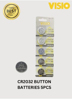 Visio VISIO CR2032 BUTTON BATTERIES 5 PCS MODEL: CR2032 