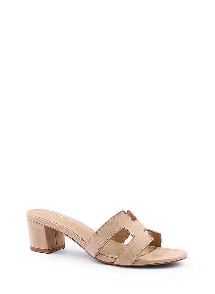 IconStyle Womens suede H block heeled sandal