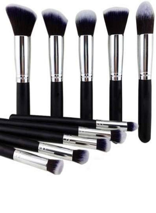 SUNISA Black Color 10 Pcs Makeup Brush Set - Image 3