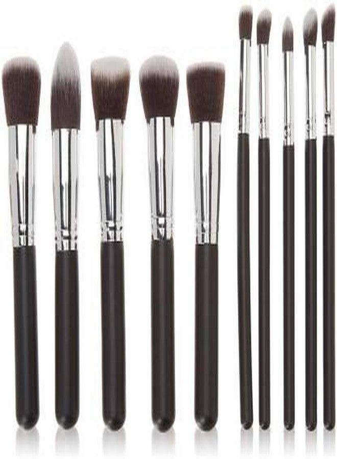SUNISA Black Color 10 Pcs Makeup Brush Set - Image 2