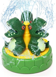 Y&D Dinosaur Water Spray Toy, Outdoor Sprinkler for Kids and Toddlers, Summer Outside Toys Backyard Games, Attaches to Garden Hose Splashing Fun Boys Girls Gift, 1 Pcs  - Image 1