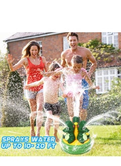 Y&D Dinosaur Water Spray Toy, Outdoor Sprinkler for Kids and Toddlers, Summer Outside Toys Backyard Games, Attaches to Garden Hose Splashing Fun Boys Girls Gift, 1 Pcs  - Image 3