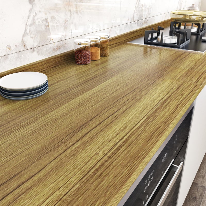 WESTICK Brown Wood Grain Contact Paper 15.8"x80" Vintage Wood Vinyl Wallpaper Peel and Stick Wooden Wallpaper Waterproof Countertop Contact Paper for Kitchen Island Cabinets Bathroom Table Desk - Image 3
