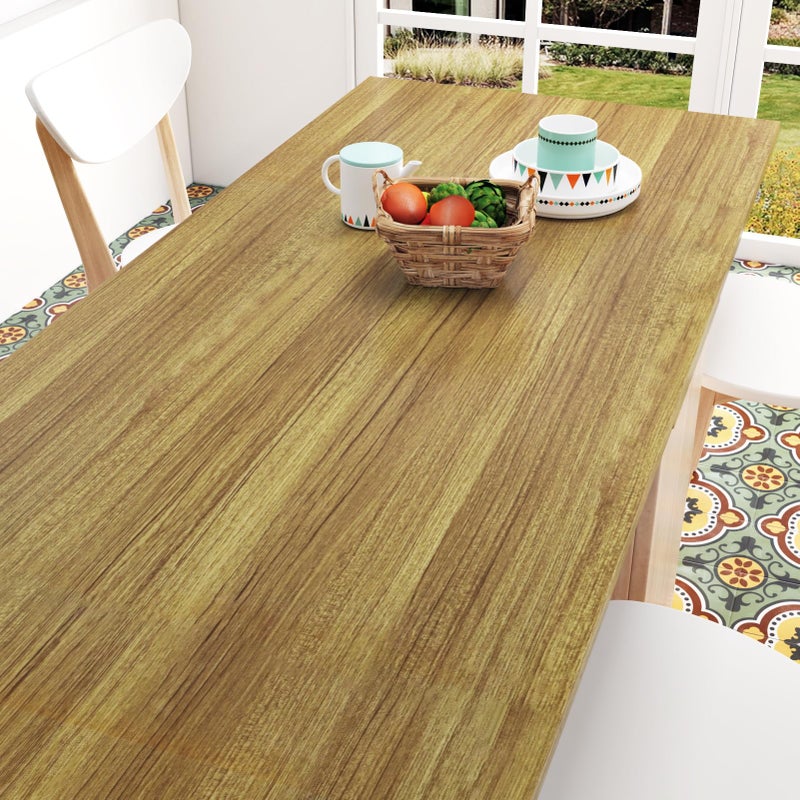 WESTICK Brown Wood Grain Contact Paper 15.8"x80" Vintage Wood Vinyl Wallpaper Peel and Stick Wooden Wallpaper Waterproof Countertop Contact Paper for Kitchen Island Cabinets Bathroom Table Desk - Image 1