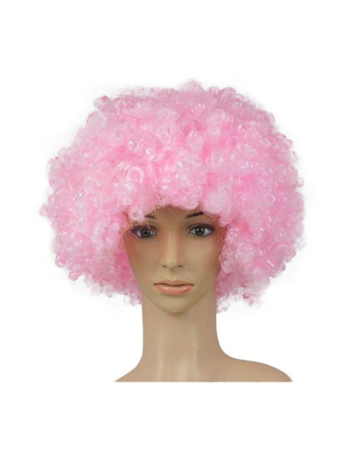 نيبمينينت Party Disco Funny Afro Clown Masquerade Hair Wig Rose 25x16x5cm - Image 1