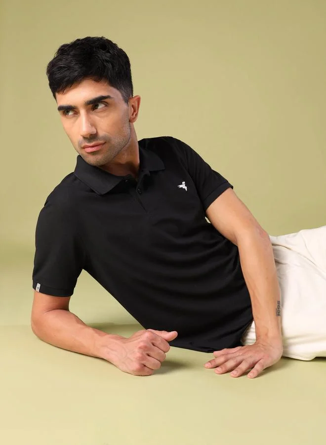 تكنوسبورت تيشيرت بولو سادة قصة ضيقة