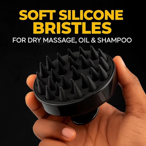 Episkey Soft Silicone Back Scrubber Long Handle Bath Brush + Body Scrubber Bath Brush + Scalp Massager for Hair + Face Scrubber Brush + Ice Face Roller Combo, Super-Exfoliating & Lathering Body Scrubber, Shower Brush | BPA-Free | for Men and Women (With A Free Hook 2-pcs) - Image 3