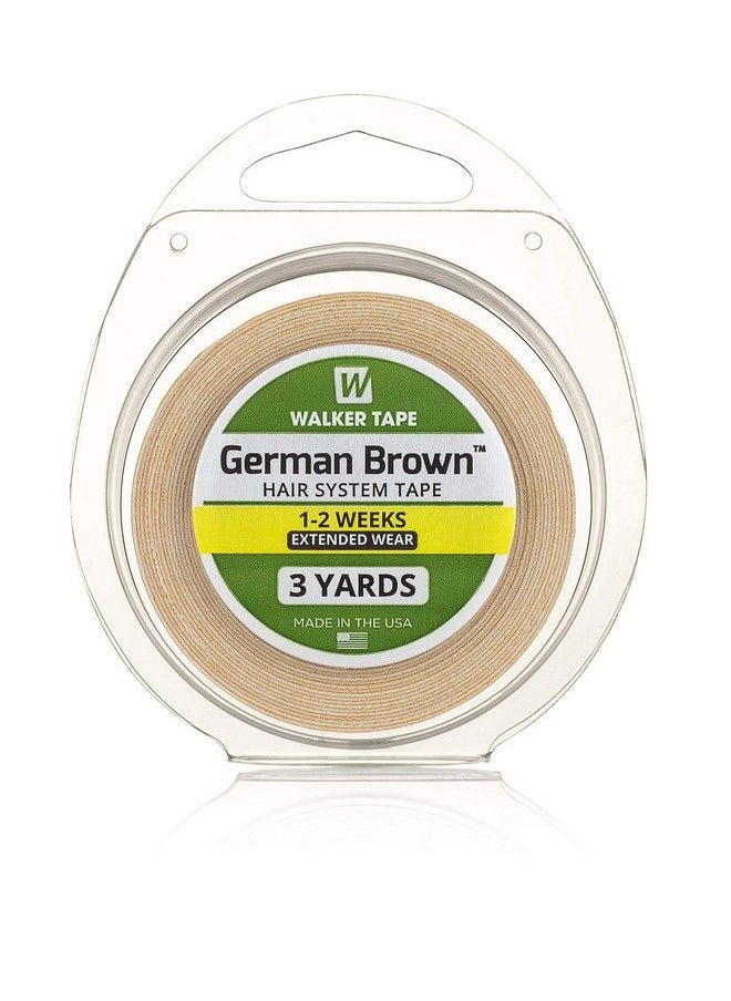 Walker Tape - Hair Replacement Tape German Brown Liner Cloth (1 Inchx3 Yards) - Image 1