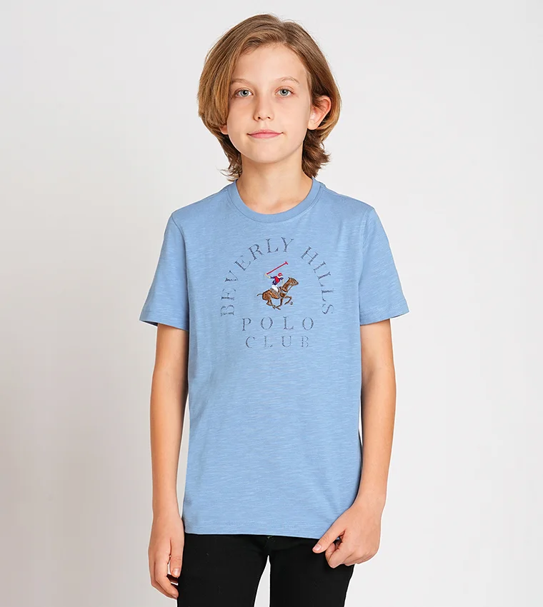 BEVERLY HILLS POLO CLUB Regular Fit Round-Neck T-Shirt