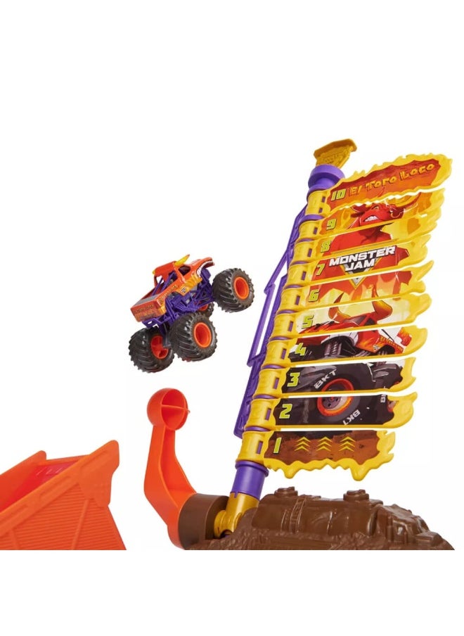 Monster Jam El Toro Loco Big Air Challenge Playset  - Image 1