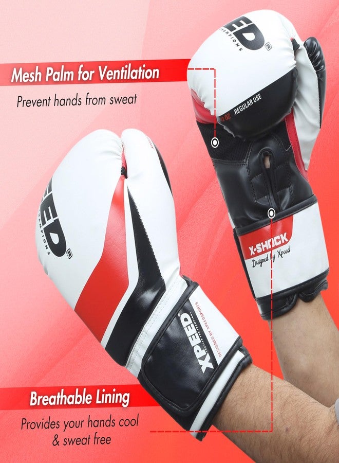 XPEED Boxing Gloves, XP2473 X-Shock Sparring Gloves for Boxing, MMA, Kickboxing, Muay Thai | Fight Boxing for Men & Women | Moulded Inner Foam | Inner Lining & Reinforced Stitching (14oz, Red) - Image 5