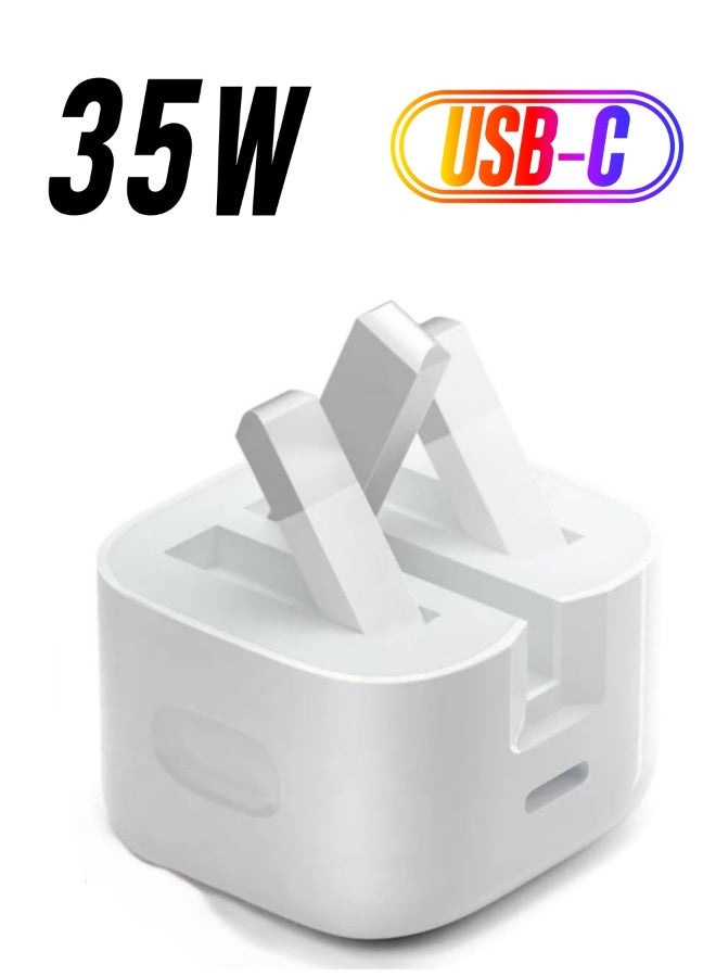 general iPhone 16, iPhone 15 Pro Max Charger With USB C Port 35 Watt for iPhone 16, iPhone 15 Pro max/15 Pro/15 plus/15, Samsung S24 and all USB C mobiles / Tabs / iPhone (without cable) - Image 1