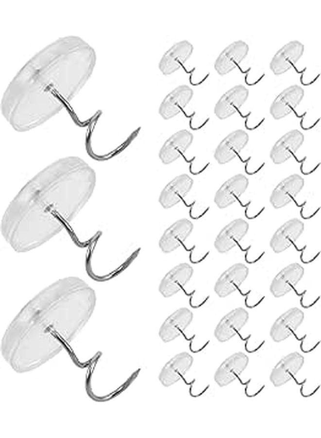 Spiral Upholstery Pins 100 Pcs Bed Skirt Slipcover Fasteners for Home Bedding Furniture Decoration - Image 1