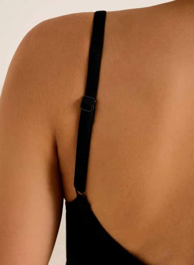 Splash FAV Bow Detail Support Bra with Hook and Eye Closure and Adjustable Strap