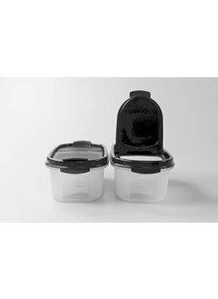 Tupperware Oval Set of 2 500ML Black Lids  - Image 3