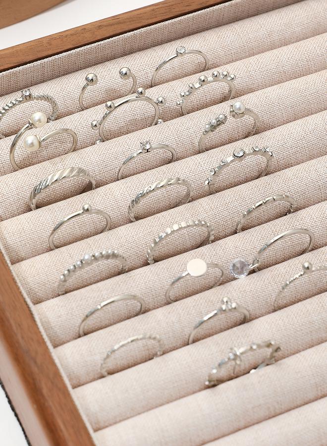 Take Two Set of 22 - Silver Tone Casual Rings - Image 1