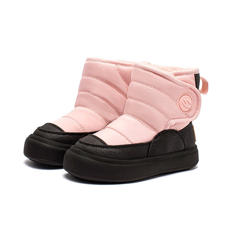 Habixiong Cotton Winter Boy'S Cold-Resistant Snow Boots Girls Cotton Boots Plush Children'S Boots - Image 1