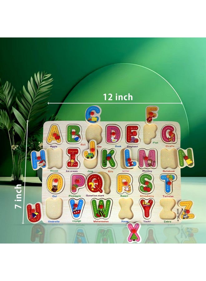 لعبة أحجية خشبية ثلاثية الأبعاد | ألعاب أبجدية للأطفال | ألعاب أنشطة للأطفال الصغار | أبجديات تعليمية للأطفال | ألعاب ذهنية للأطفال من ٣ إلى ٥ سنوات | ألعاب تعليمية للأطفال من عمر سنتين - Image 2