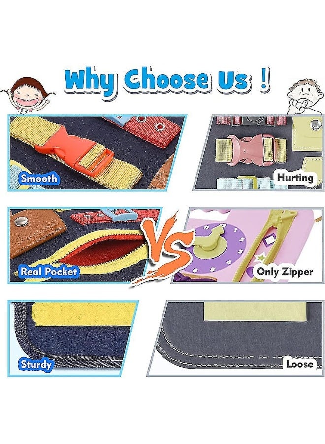 Toddler Busy Board Toddler Activities Board Educational Learning Toys - Image 3