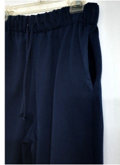 Wide Pants dark blue Color Melton Fabric. - pzsku/Z5F0B48F1D6C116148238Z/45/_/1734867127/683b00cc-6b7d-40ce-b004-ceb920b2db49