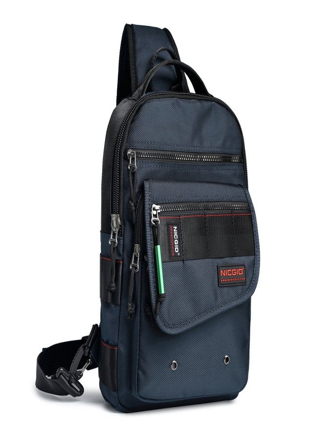 NICGID Sling Bags, Chest Shoulder Backpacks Crossbody Purse Outdoor Chest Bag Travel Backpack for Men Women (Blue-385) - Image 1