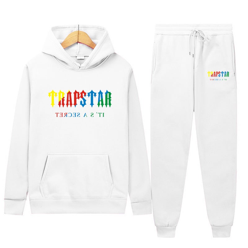 Men'S And Women'S Sweater Sweatpants 2-Piece Sports Suit Leisure Sports 16-Color Hoodie Printing - Image 4