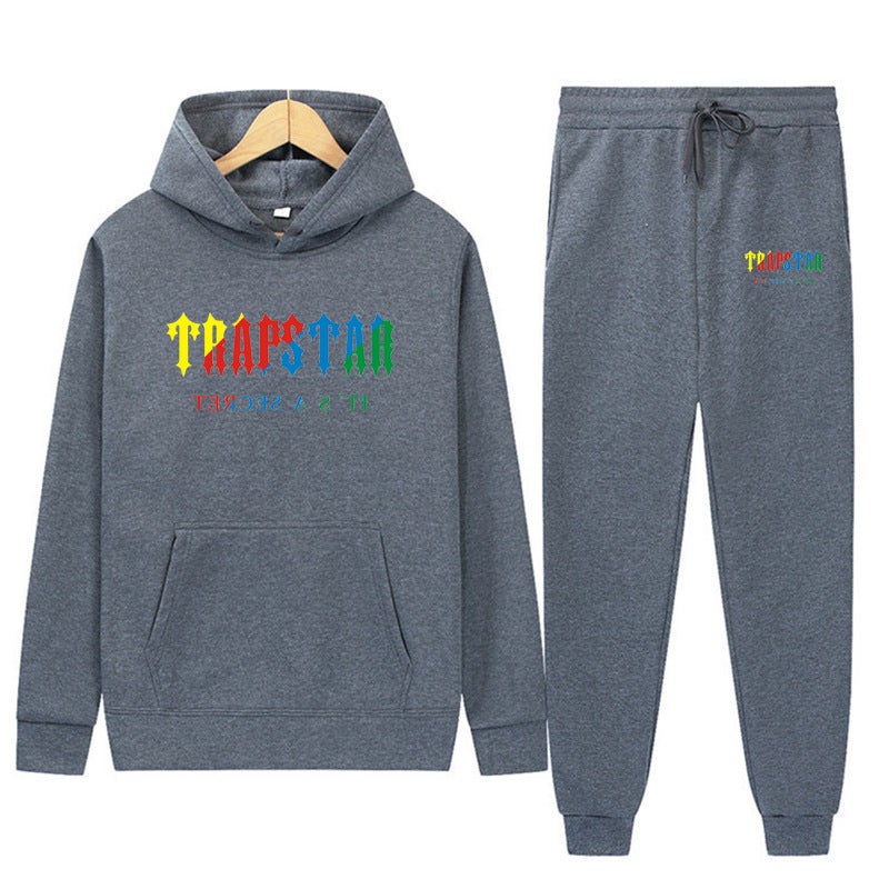 Men'S And Women'S Sweater Sweatpants 2-Piece Sports Suit Leisure Sports 16-Color Hoodie Printing - Image 1