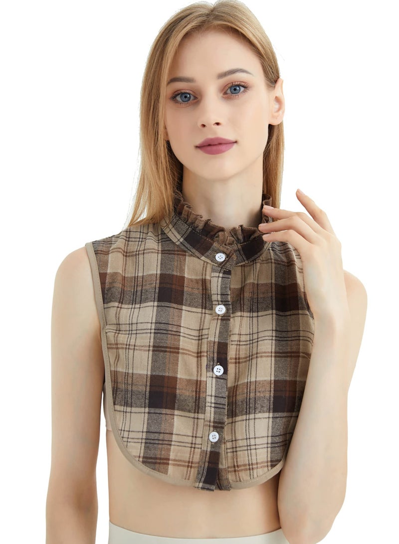KASTWAVE Womens Half-Shirt Dickey Collar, Detachable Fake Collars for Dresses Blouse Sweater - Image 1