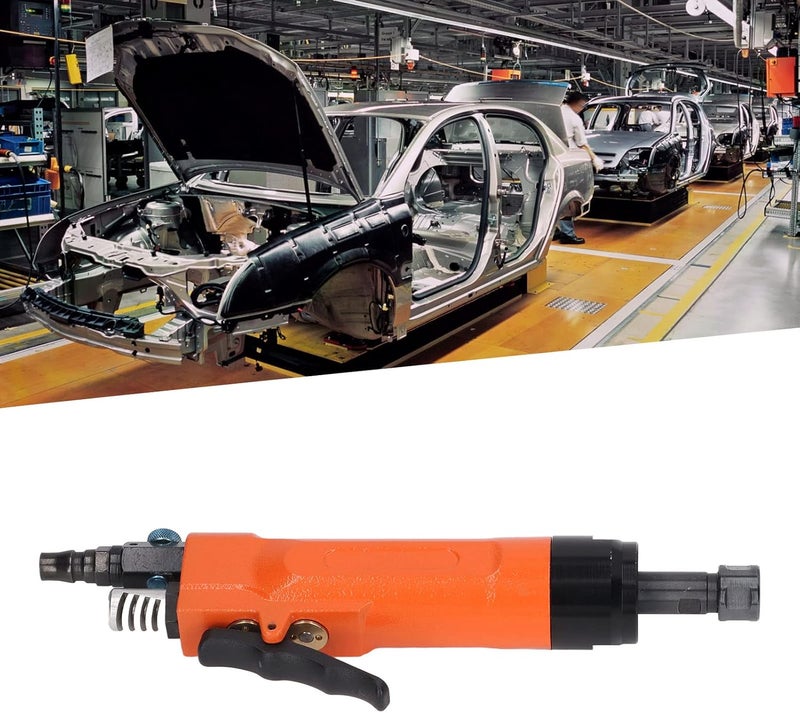 Straight Air Die Grinder, Pneumatic Die Grinder with 6mm Precise Collet, 3000RPM Ergonomic Compact Air Grinder Tool for Grinding Polishing and Derusting in Auto Aircraft Repair - Image 5