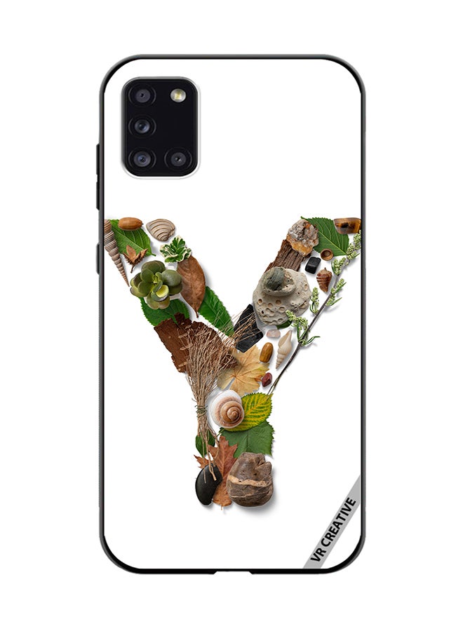 VR CREATIVE Protective Case Cover For Samsung Galaxy A31 Alphabet Y Design Multicolour - Image 1