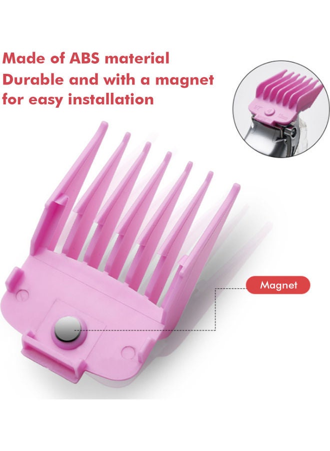 طقم أمشاط لقص الشعر مكون من 6 قطع متعدد الألوان - Image 2