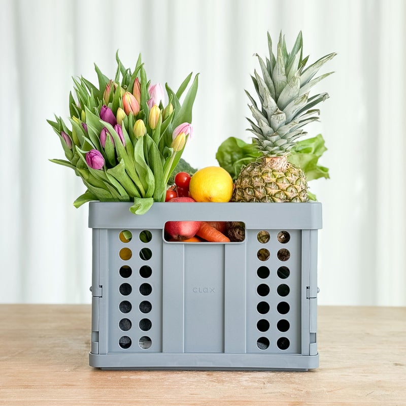 ClaxÂ® crate | folding box | basket | 48 qt (12 gal) | grey - Image 5