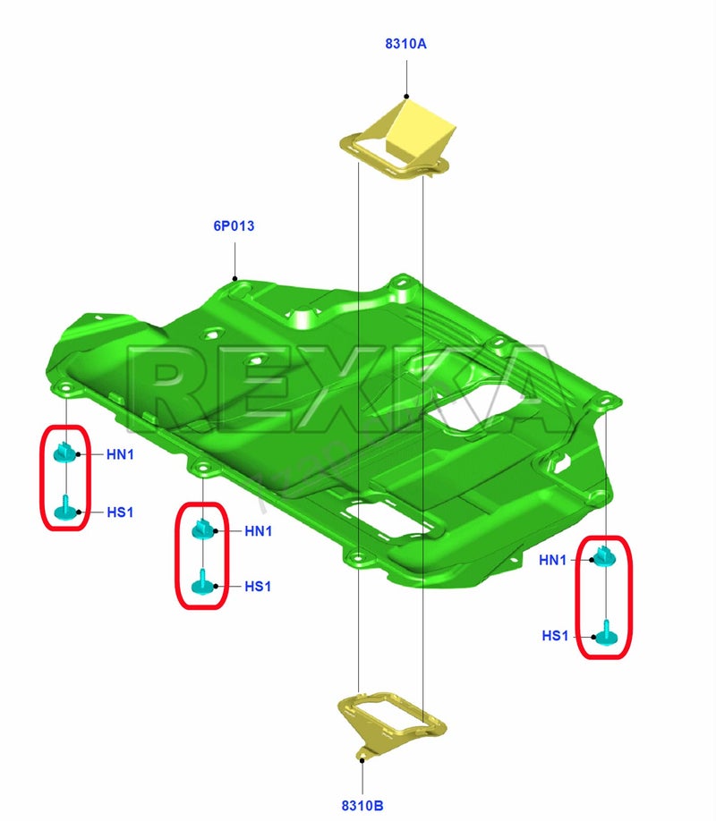 Rexka 10 Sets T30 Engine Splash Shield Guard Undertray Cover Screws Bolt Nut Clip Kit Compatible with Ford Focus Fusion Escape Explorer C-Max Transit Connect Lincoln MKC - one T30 Screwdriver - Image 5