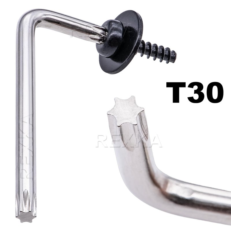 Rexka 10 Sets T30 Engine Splash Shield Guard Undertray Cover Screws Bolt Nut Clip Kit Compatible with Ford Focus Fusion Escape Explorer C-Max Transit Connect Lincoln MKC - one T30 Screwdriver - Image 3