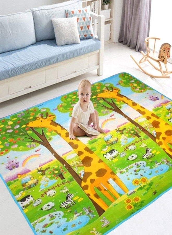 Vroxy Double Sided Water Proof Baby Mat Carpet Baby Crawl Play Mat Kids Infant Crawling Play Mat Carpet Baby Gym Water Resistant Baby Play & Crawl Mat (Assorted) (Small - 90 X 120 Cm) - Image 3