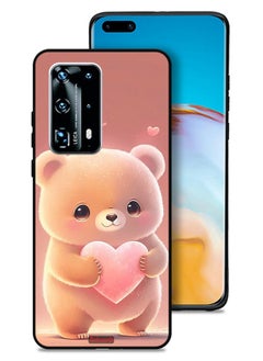 Tolwak حافظة واقية لهاتف Huawei P40 Pro Plus 5G مع دب باندا صغير لطيف يحمل قلبًا  - Image 1