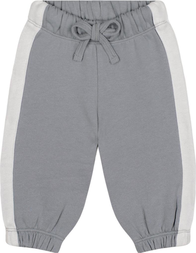 Antebies White Contrast Gray Sweatshirt and Trouser Set  - Image 3
