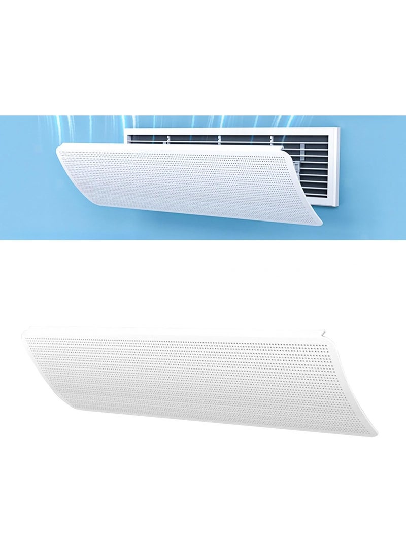 MOMENT Central AC Air Flow Deflector, (60-98cm) Adjustable Air Conditioner Deflector, Side Outlet Air Wing Air Cooled Baffle Wind Direction Telescopic Windshield - Image 2