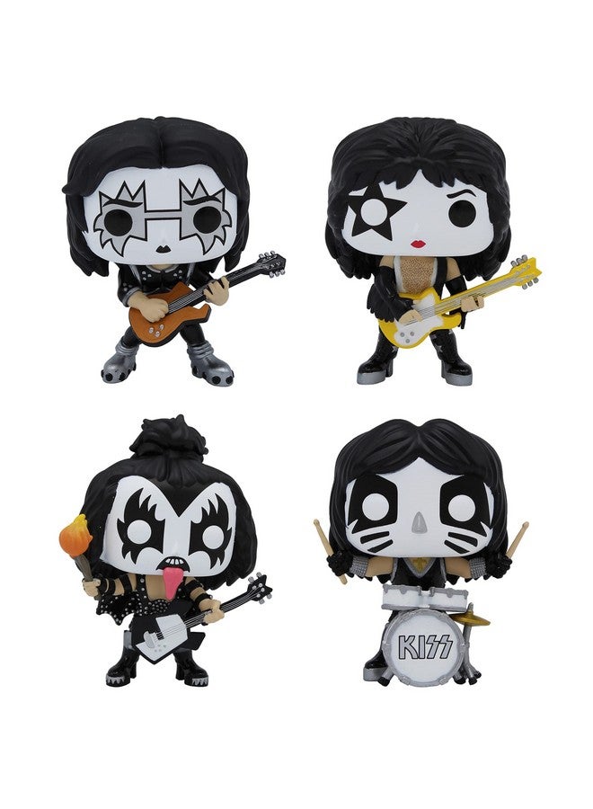Funko POP! KISS: Band Set - Glow in The Dark Collectible Set - Online Exclusive - The Spaceman, The Starchild, The Demon, The Catman - Image 1
