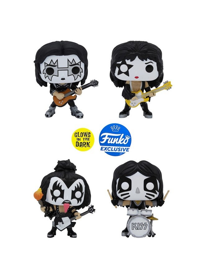 Funko POP! KISS: Band Set - Glow in The Dark Collectible Set - Online Exclusive - The Spaceman, The Starchild, The Demon, The Catman - Image 3