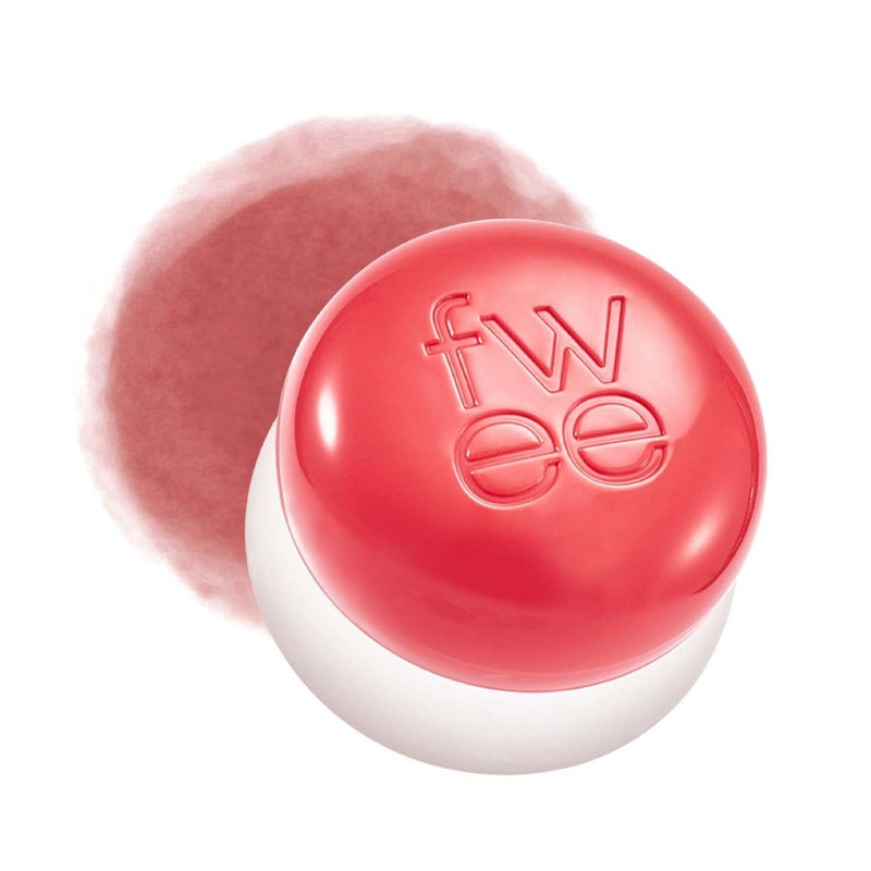 fwee fwee Blurry Pudding Pot  Airbrushed Blush  Lip Buildable Pigment Longlasting Lightweight Easy to Blend Natural Soft Matte Finish  Seventeen Sunny Coral  017 oz 