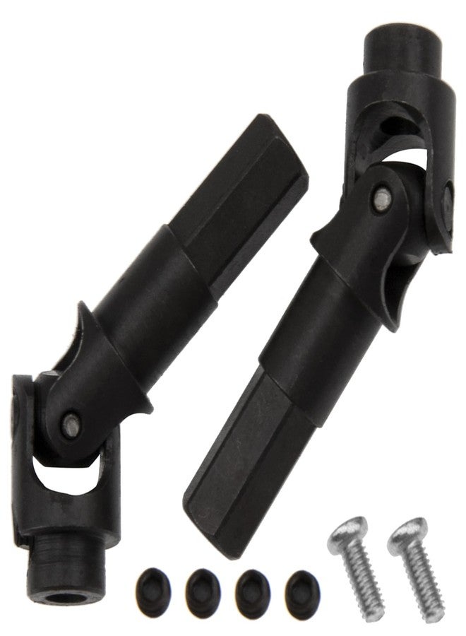 Vgoohobby 2Pack Universal Steering Joint Drive Shaft Front Axle Dogbone Compatible with WPL C14 C24 C34 B24 B36 MN Model D90 D91 MN99S RC Car (Black) - Image 1