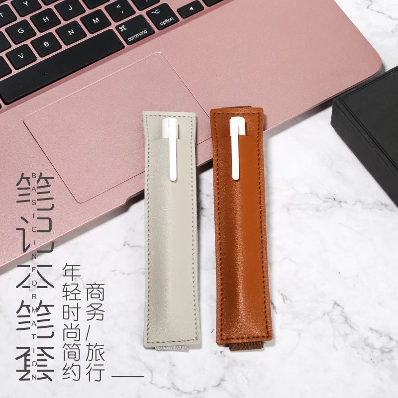 Apple Samsung Xiaomi Capacitive Pen Protective Case Leather Rubber Band Elastic Band Pen Case Pen Notebook Pen Case - Image 4