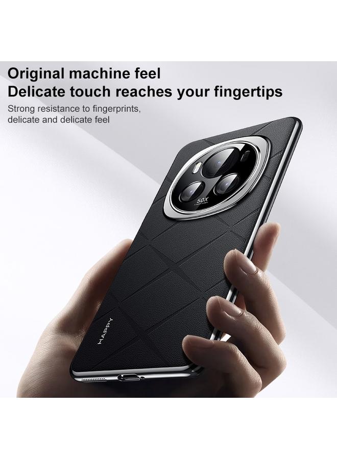 اس-توب جراب لهاتف Honor Magic6 Pro مصنوع من الجلد العادي - Image 4