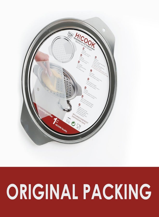 Hicook Stainless Steel Spaetzle Maker Lid with Scraper Traditional German Egg Noodle Maker Pan Pot Spaghetti Strainer - Image 5