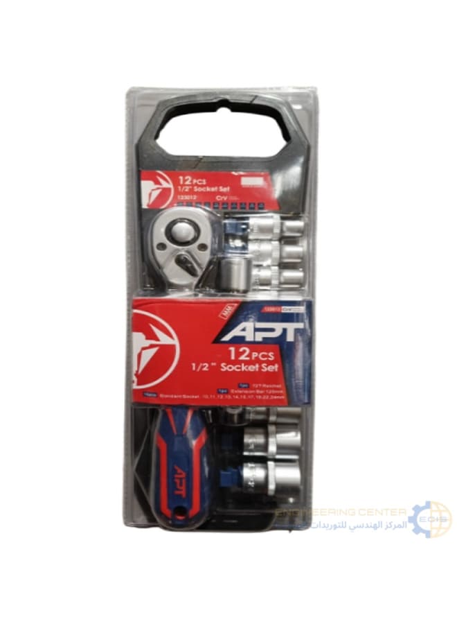 ايه بي تي طقم لقم مسدس2/1بوصة من 10-24مم 12ق ستاند APT