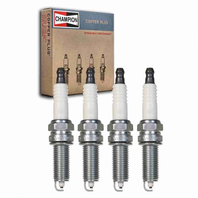 4 pc Champion Copper Plus Spark Plugs compatible with Kia Rio 16L L4 20122018