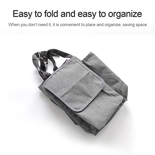 Hanemia Car Trunk Organizer and Storage, Backseat Hanging Organizer for SUV, Truck, MPV, Waterproof, Collapsible Cargo Storage Bag with 4 Pockets, Car Interior Accessories (Gray) - Image 4